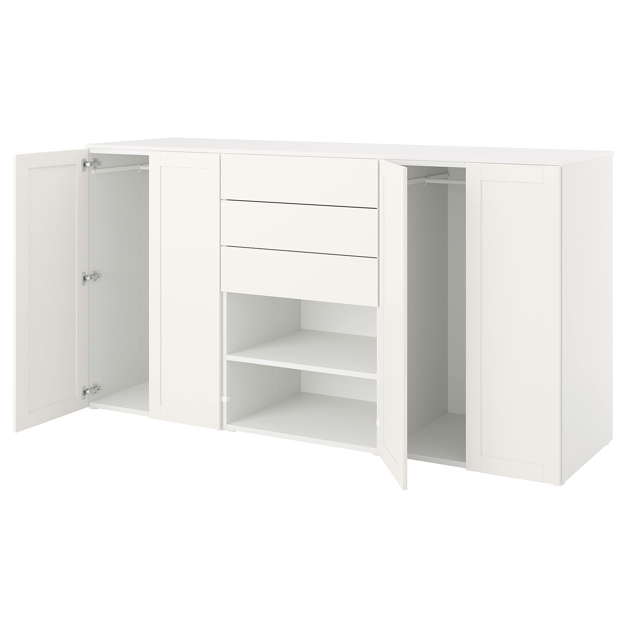 Ikea Platsa Cabinet 4 Doors + 3 Drawers 240 x 57 x 123 cm White
